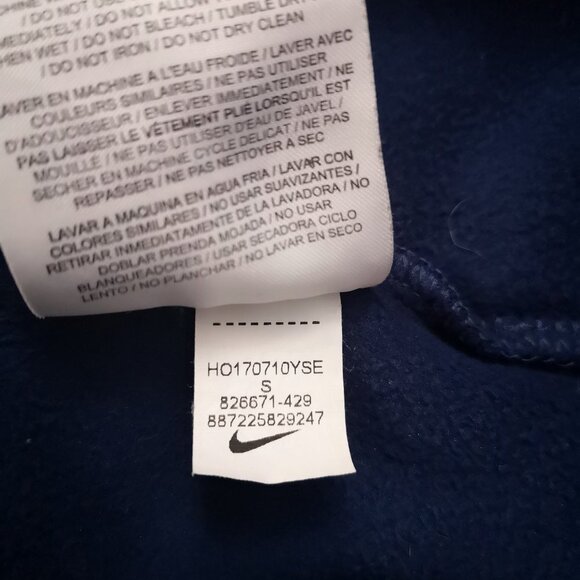 Nike Dri - Fit Ladies Navy Fleece Lined Scuba Hoodie - Picture 10 of 13